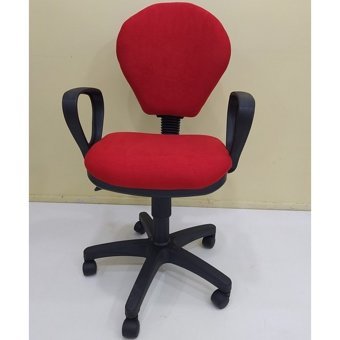 Bengi Ticaret Kolçaklı Dönerli Kırmızı Çalışma Sandalyesi