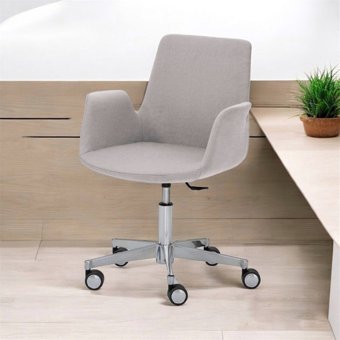 Desk Ofis Sega Kolçaklı Dönerli Gri Çalışma Sandalyesi