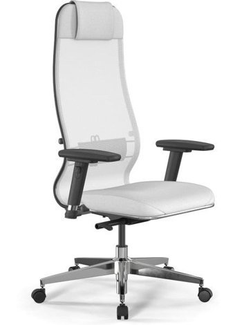 Ergolife 1048146 Başlıklı Kolçaklı Dönerli Beyaz Çalışma Sandalyesi