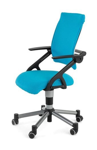 Creo Mobili Vega Plus Kolçaklı Dönerli Mavi Çalışma Sandalyesi