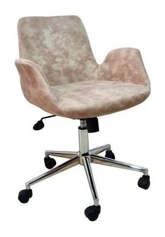 Koltuk Stilim F-303 Çalışma Koltuğu Kolçaklı Dönerli Krem Çalışma Sandalyesi