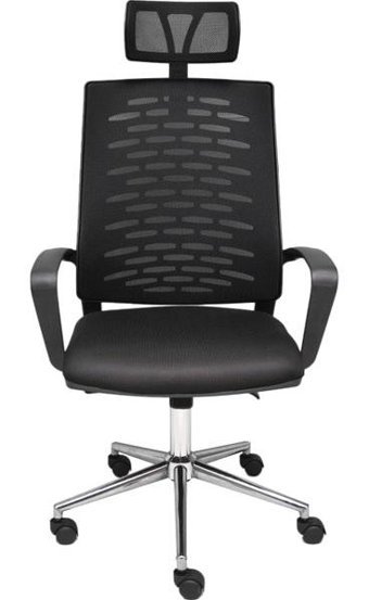 Obc Ofis Büro Concept Nadya Başlıklı Kolçaklı Dönerli Siyah Çalışma Sandalyesi