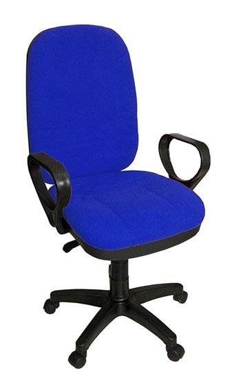 Türksit Maestro Kolçaklı Dönerli Mavi Çalışma Sandalyesi