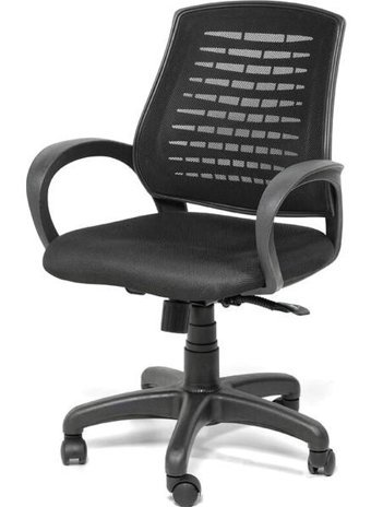 Büro Trend Trend Polen Kolçaklı Dönerli Siyah Çalışma Sandalyesi