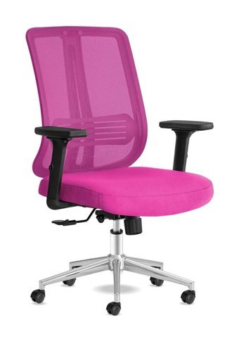 Calitte Spark Kolçaklı Dönerli Pembe Çalışma Sandalyesi