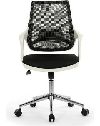 Ofis Büro Concept Kolçaklı Dönerli Beyaz-Siyah Çalışma Sandalyesi