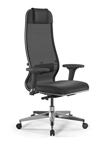 Ergolife 4011199 Başlıklı Kolçaklı Dönerli Siyah Çalışma Sandalyesi