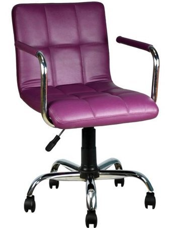 Bürocci 9503D0124 Kolçaklı Dönerli Mor Çalışma Sandalyesi