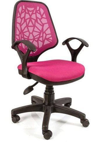 Obc Ofis Büro Concept Kolçaklı Dönerli Fileli Pembe Çalışma Sandalyesi