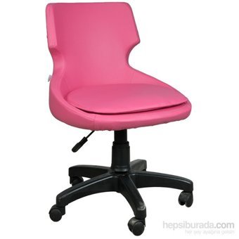 Bürocci 2023B0120 Dönerli Pembe Çalışma Sandalyesi