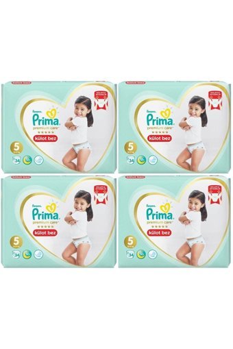 Prima Premium Care 5 Numara Külot Bebek Bezi 4x34 Adet