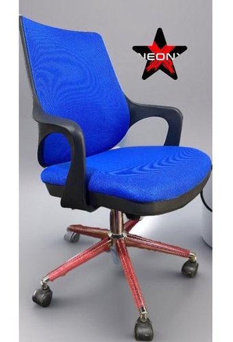 Neonx Yaren Kolçaklı Dönerli Mavi Çalışma Sandalyesi