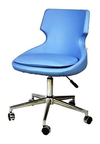 Neodesign Omega Kolçaklı Dönerli Mavi Çalışma Sandalyesi