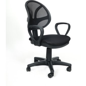 Obc Ofis Büro Concept Ohera Kolçaklı Dönerli Siyah Çalışma Sandalyesi