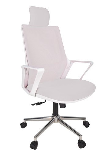 Gizmo FK1200 Başlıklı Kolçaklı Dönerli Beyaz Çalışma Sandalyesi