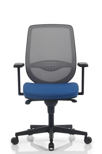 Bürosit Rhyme Kolçaklı Dönerli Gri-Mavi Çalışma Sandalyesi