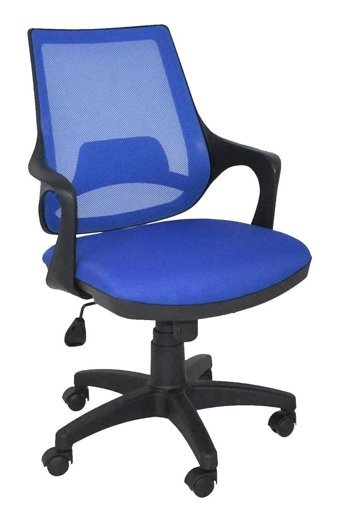 Kaya Ofis DİASPOR ÇALIŞMA KOLTUĞU Kolçaklı Dönerli Mavi-Siyah Çalışma Sandalyesi