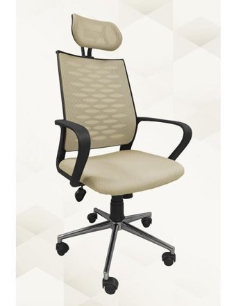 Obc Ofis Büro Concept Başlıklı Kolçaklı Dönerli Kahverengi Çalışma Sandalyesi