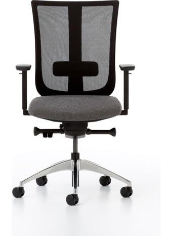 Bürotime Move Kolçaklı Dönerli Siyah Çalışma Sandalyesi