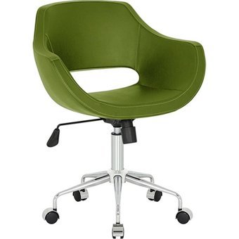 Beowo Design Kolçaklı Dönerli Yeşil Çalışma Sandalyesi