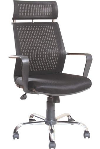 Mehmet Yaren Büro MY4 Başlıklı Kolçaklı Dönerli Siyah Çalışma Sandalyesi