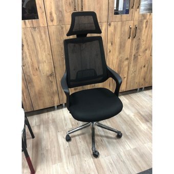 Ak Büro Alfa Başlıklı Kolçaklı Dönerli Siyah Çalışma Sandalyesi