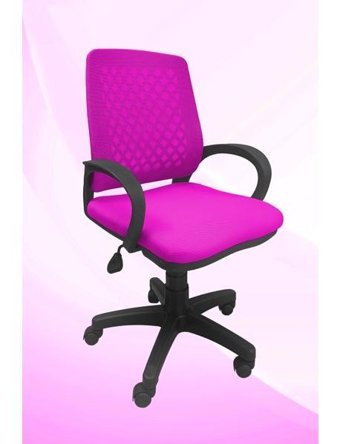 Obc Ofis Büro Concept Kolçaklı Dönerli Pembe Çalışma Sandalyesi