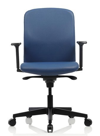 Bürosit Huxi 7 Kolçaklı Dönerli Mavi Çalışma Sandalyesi