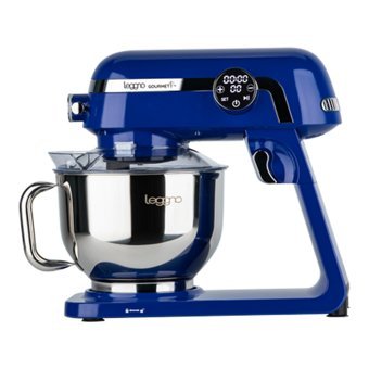 Leggno SM1527PBL Gurme Pro 1800 W Hamur Yoğurma Çırpıcı Turbo Fonksiyonu Mavi Standlı Mikser