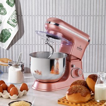 Schafer Prochef Master 1500 W Hamur Yoğurma Çırpıcı Turbo Fonksiyonu Rose Gold Standlı Mikser