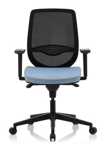 Bürosit Rhyme Kolçaklı Dönerli Mavi Çalışma Sandalyesi