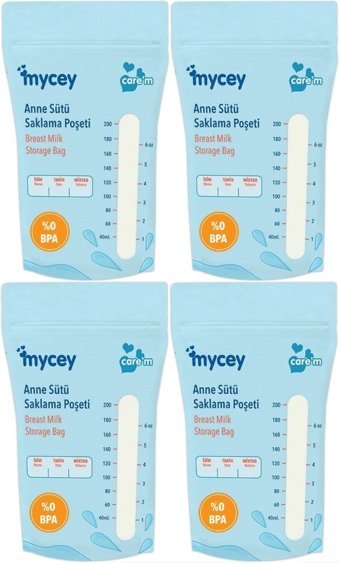 Mycey 4x25'li Süt Saklama Poşeti
