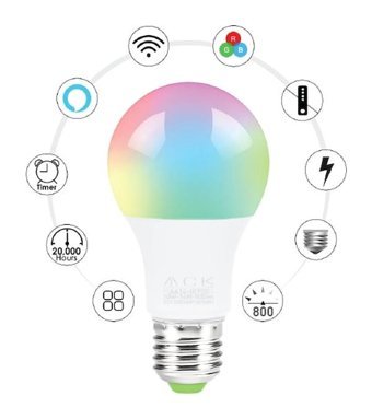 Ack 10W Wi-Fi Akıllı Led Ampul