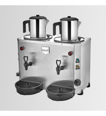 Remta De15 Jumbo Paslanmaz Çelik Demlikli 3000 W Işıklı Paslanmaz Çelik Gövdeli Gri Çay Makinesi