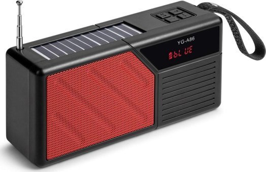 Concord Yga86 Radyolu Işıklı Taşınabilir Kırmızı Bluetooth Kulaklık