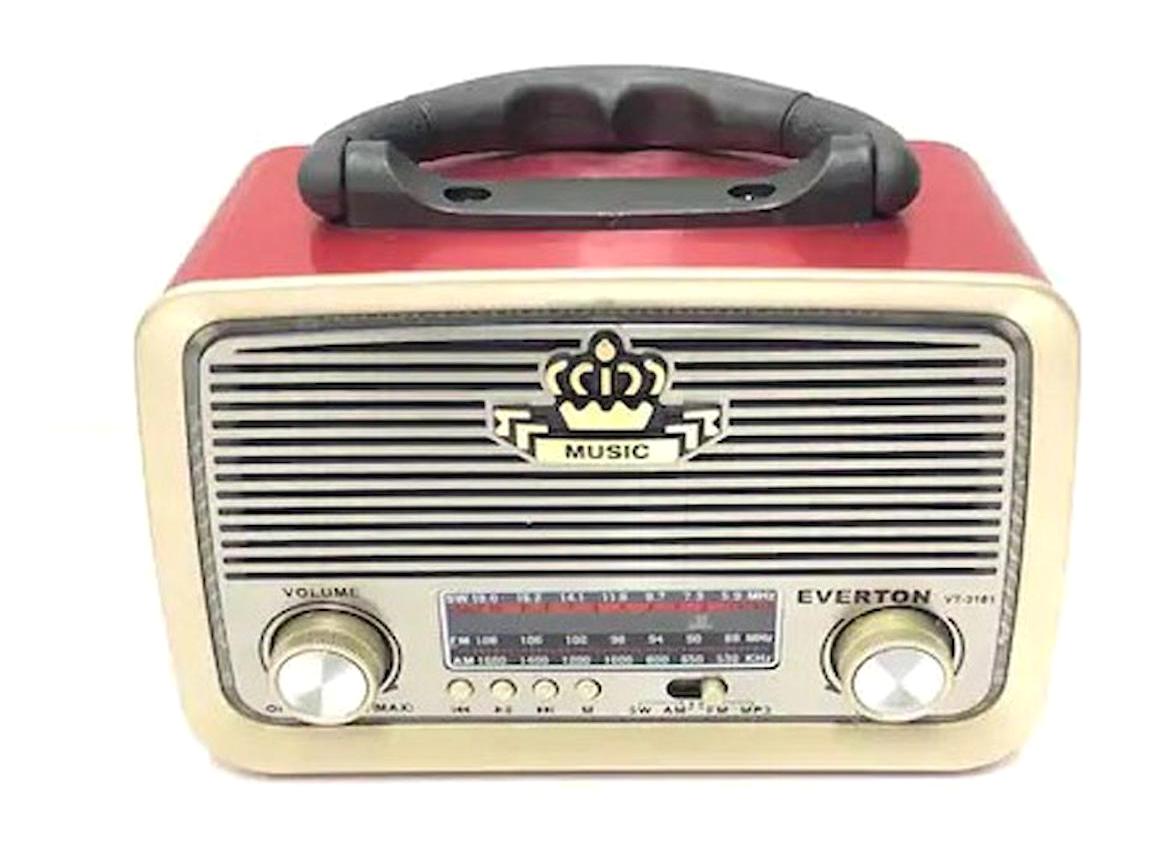 Gaman Everton Rt-301 Radyolu Işıklı Taşınabilir Ahşap Bluetooth Kulaklık