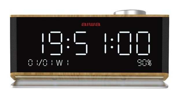 Aiwa Cr-90Bt 5 W Radyolu Taşınabilir Ahşap Bluetooth Kulaklık