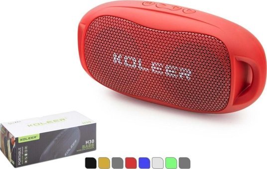 Hadron H30 9 W Radyolu Taşınabilir Kırmızı Bluetooth Kulaklık