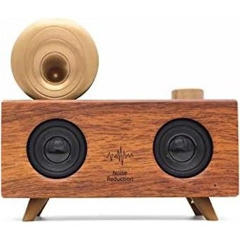 Winex Gramafon Speaker Radyolu Taşınabilir Kahverengi Bluetooth Kulaklık