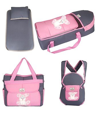 Minik Life 12 kg Kapasiteli Taşıma Askılı Portbebe+Bakım Çantası Pembe