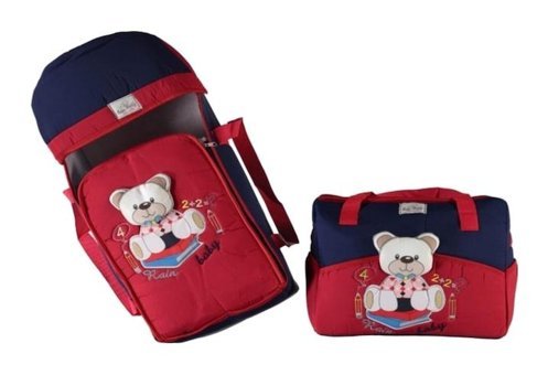 Rain Baby Ayıcık Temalı 9 kg Kapasiteli Taşıma Askılı Portbebe+Bakım Çantası Lacivert