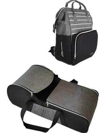 USF 15 kg Kapasiteli Taşıma Askılı Portbebe+Bakım Çantası Beyaz-Gri