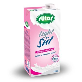 Sütaş Light Pastörize Süt 1 lt