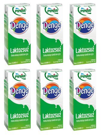 Pınar Denge Laktozsuz Pastörize Süt 6x1lt