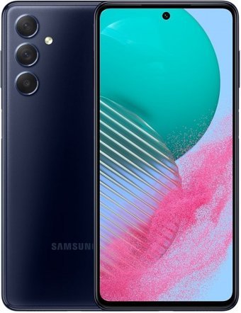 Samsung Galaxy M54 128 GB Hafıza 8 GB Ram 6.7 inç 108 MP Çift Hatlı Super AMOLED Ekran Android Akıllı Cep Telefonu Mavi
