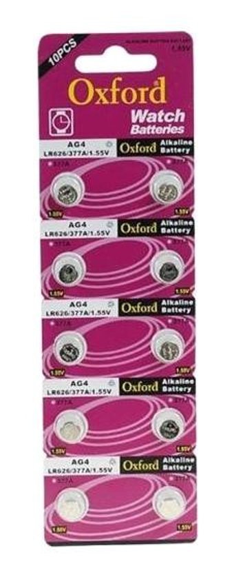 Oxford LR66 1.55 V Alkalin Düğme Pil 10'lu