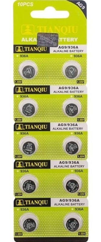 Tianqiu AG9/936A 1.55 V Alkalin Düğme Pil 10'lu