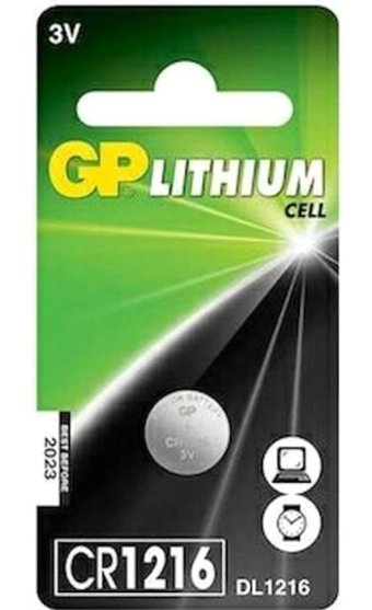Gp CR1216 3 V Lityum Düğme Pil