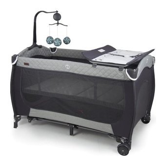 Prego San Diego 8019 Alüminyum 25 kg Kapasiteli Ayarlanabilir Katlanabilir 70x120 cm Park Yatak Gri