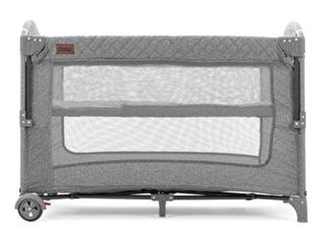 Javaju Alüminyum 15 Kg Kapasiteli Ayarlanabilir Katlanabilir 70x110 cm Anne Yanı Park Yatak Gri